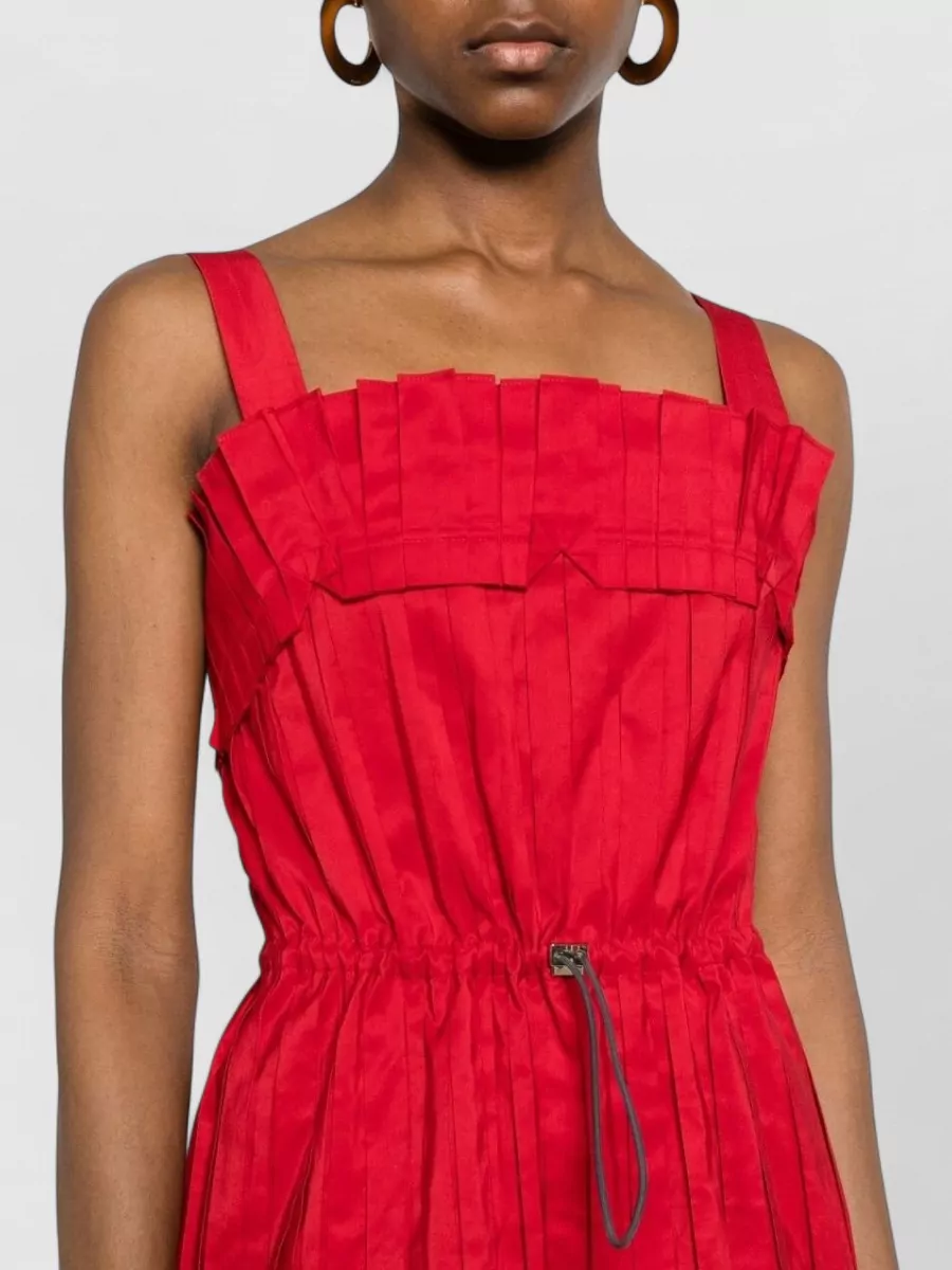 Fendi Pleated Bustier Mini Dress