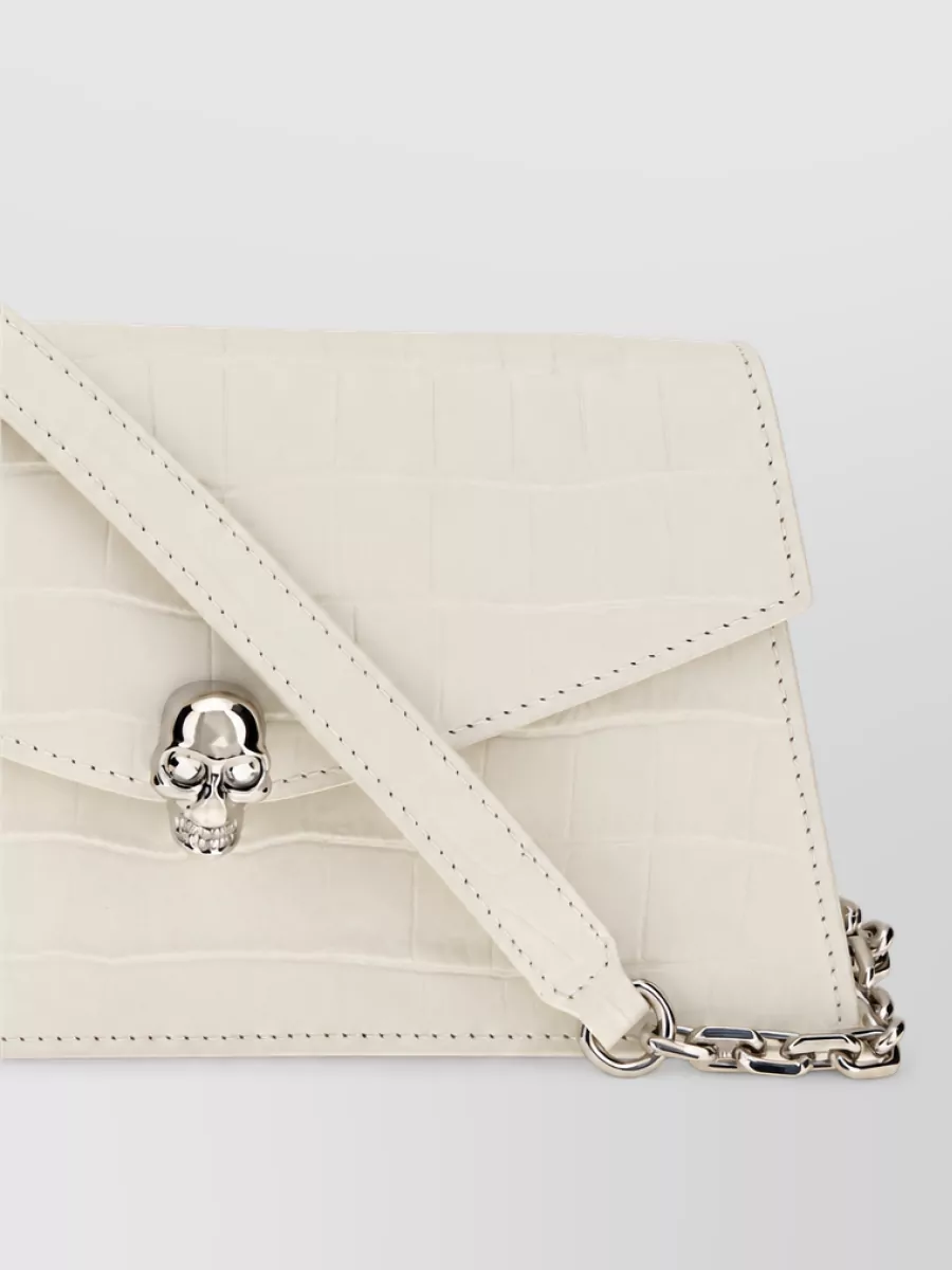 Alexander McQueen na leather clutch bag