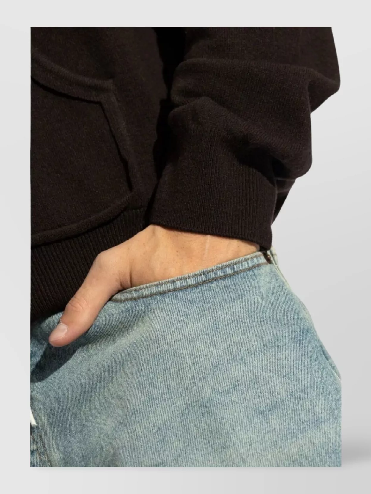 Mm6 Maison Margiela Denim Shorts With Frayed Hem And Belt Loops