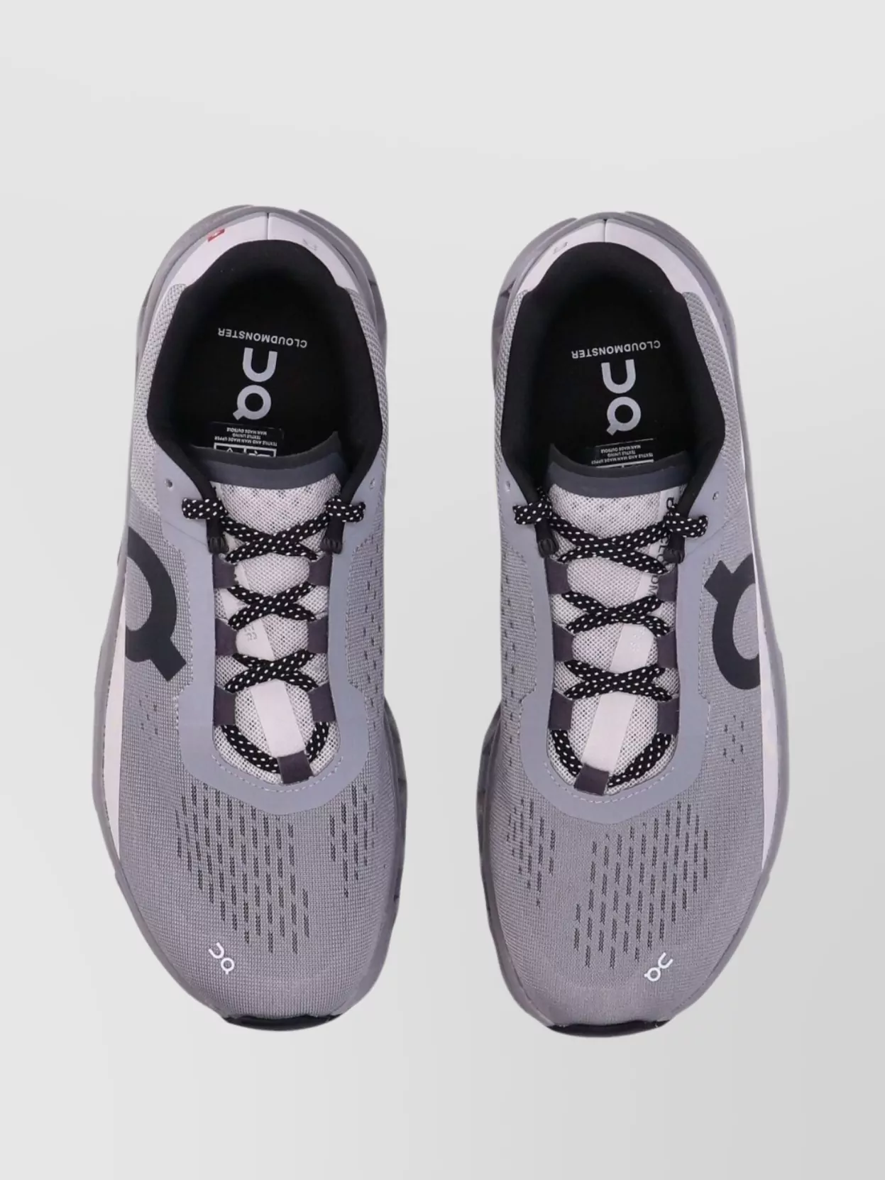 On Running Chunky Sole Mesh Panel Round Toe Sneakers
