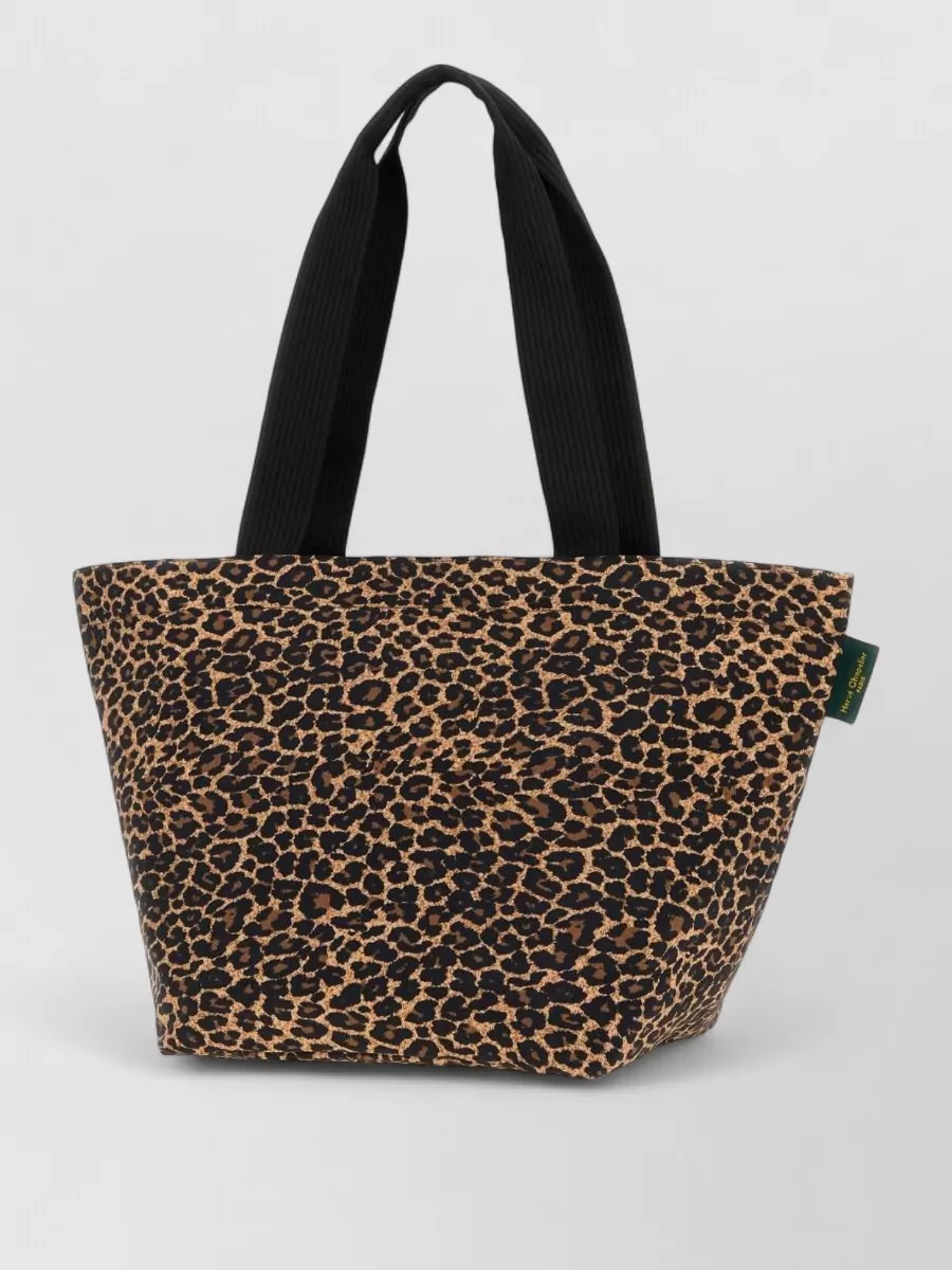 Hervé Chapelier Printed Canvas Tote Bag