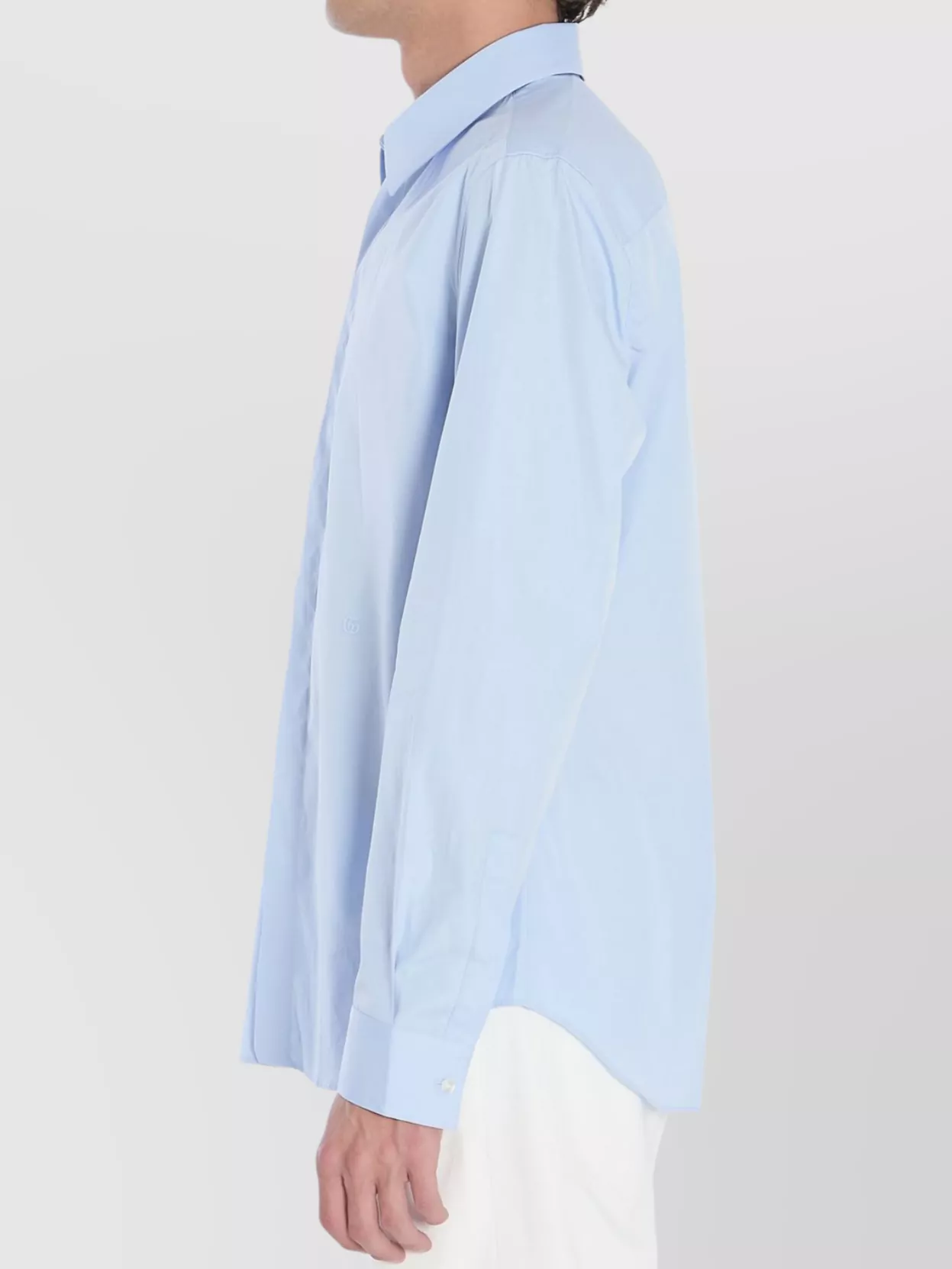 Gucci Shirt Cotton Poplin Curved Hem