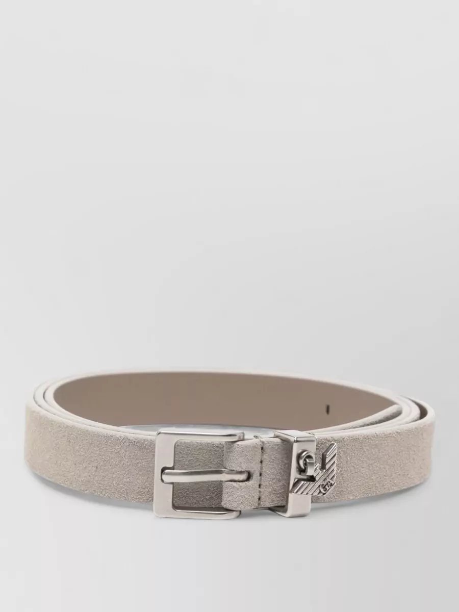 Emporio Armani suede leather belt