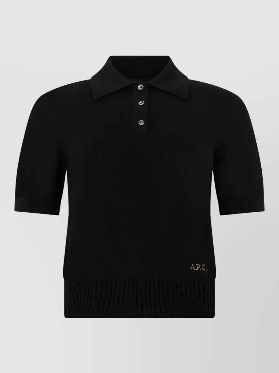 A.P.C. Cotton short-sleeve polo shirt