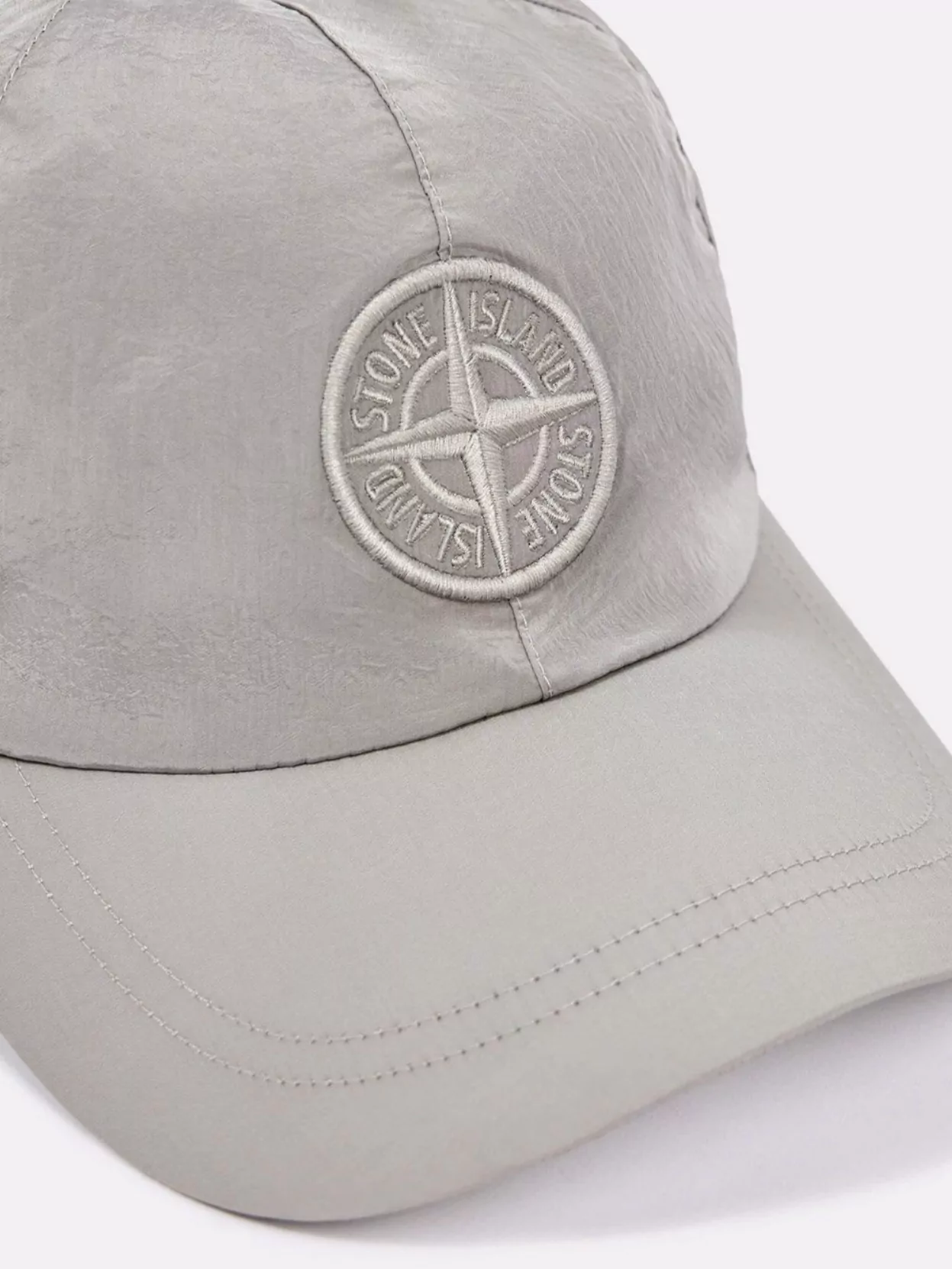 Stone Island Logo Baseball Cap With Curved Brim