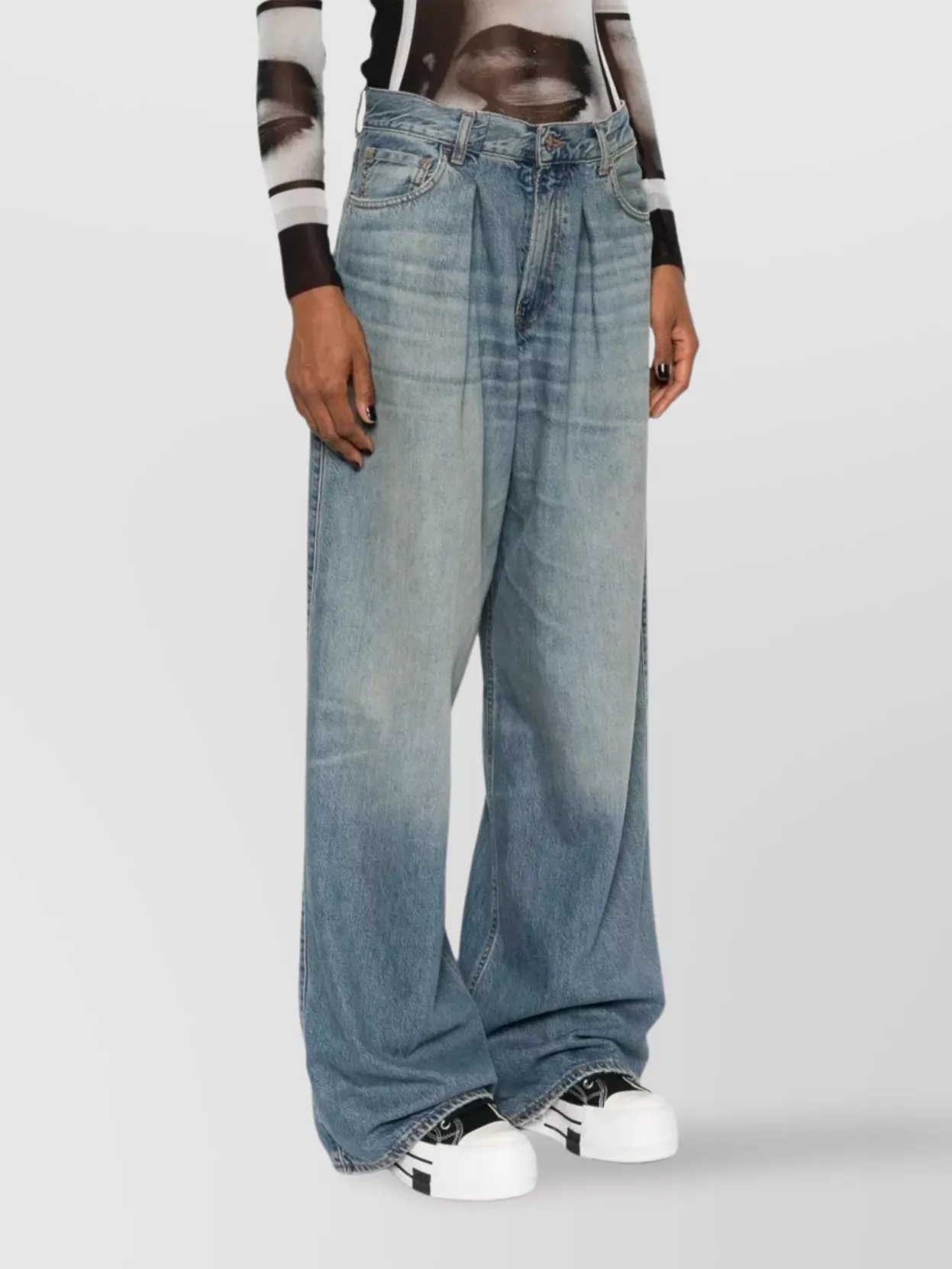 Haikure Tencel Pantalon Bleu Bonbon