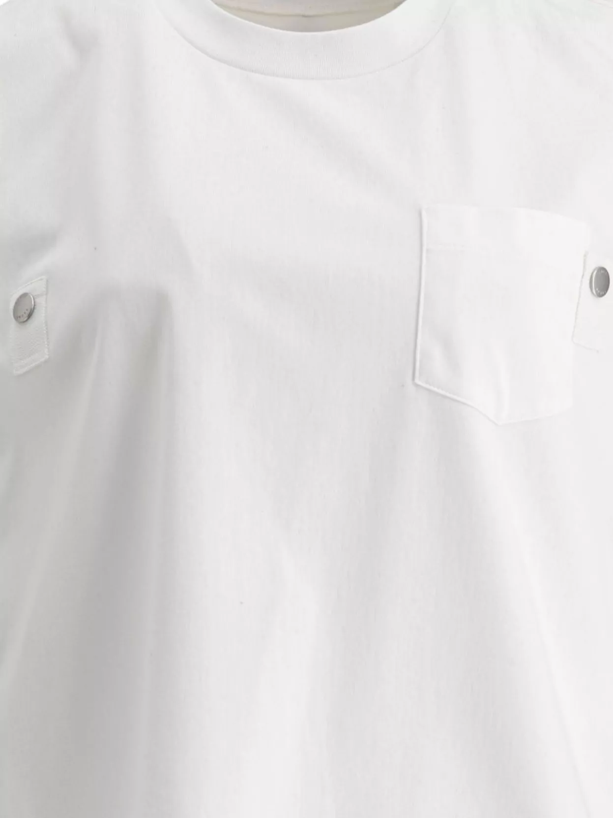 Sacai Ribbed Hem Tank Top With Chest Pocket