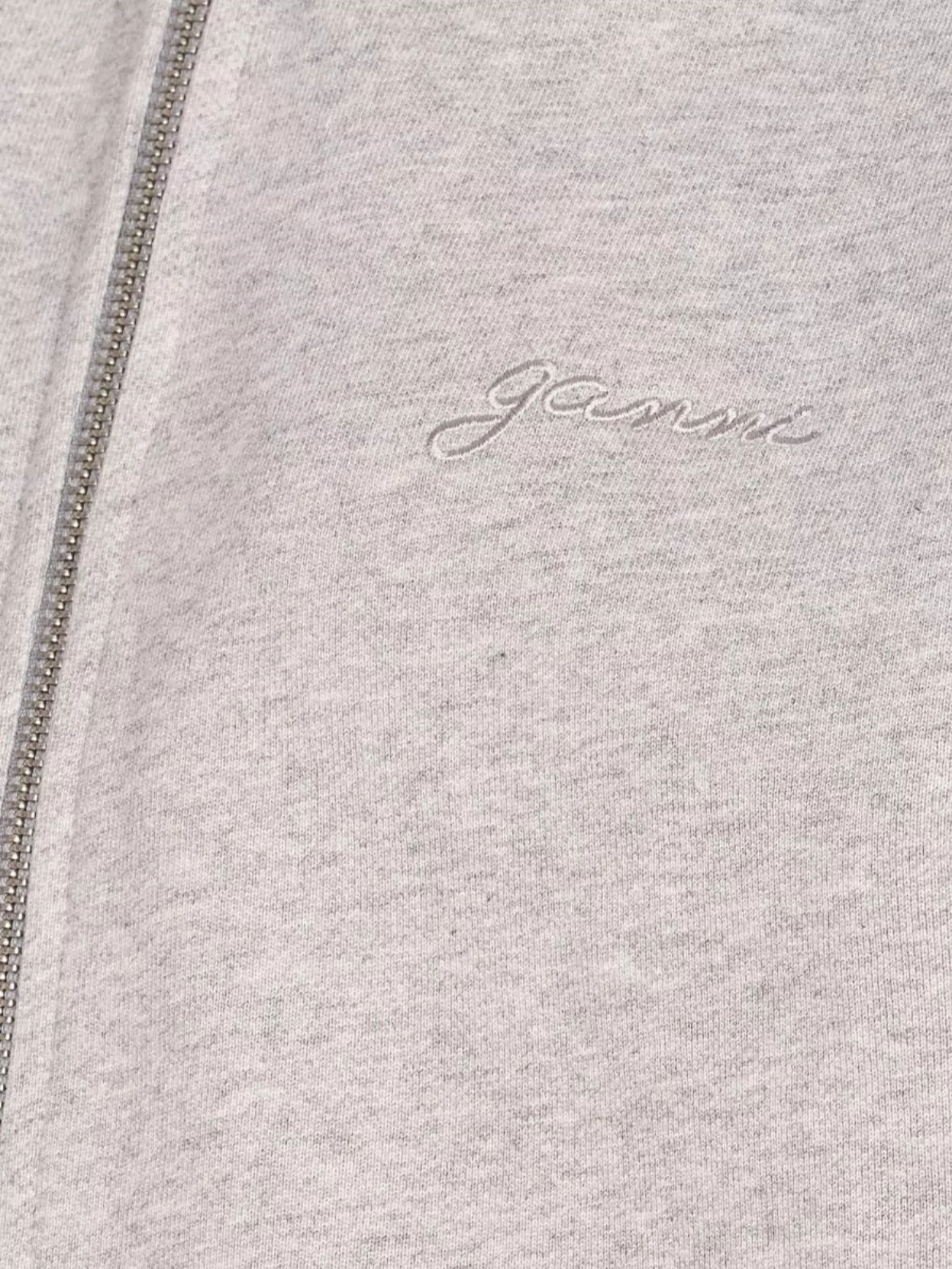Ganni Graphic Print Teddy Zip Hoodie