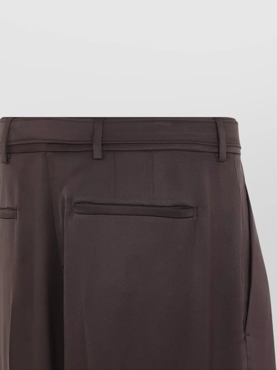 Saint Laurent Silk High-Rise Regular-Fit Pleated Tailored Trousers