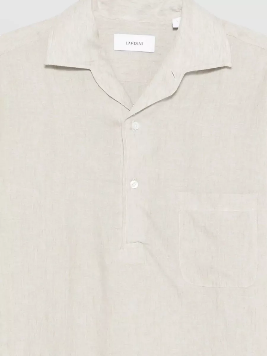 Lardini Pailan Shirt Long Sleeves Chest Pocket