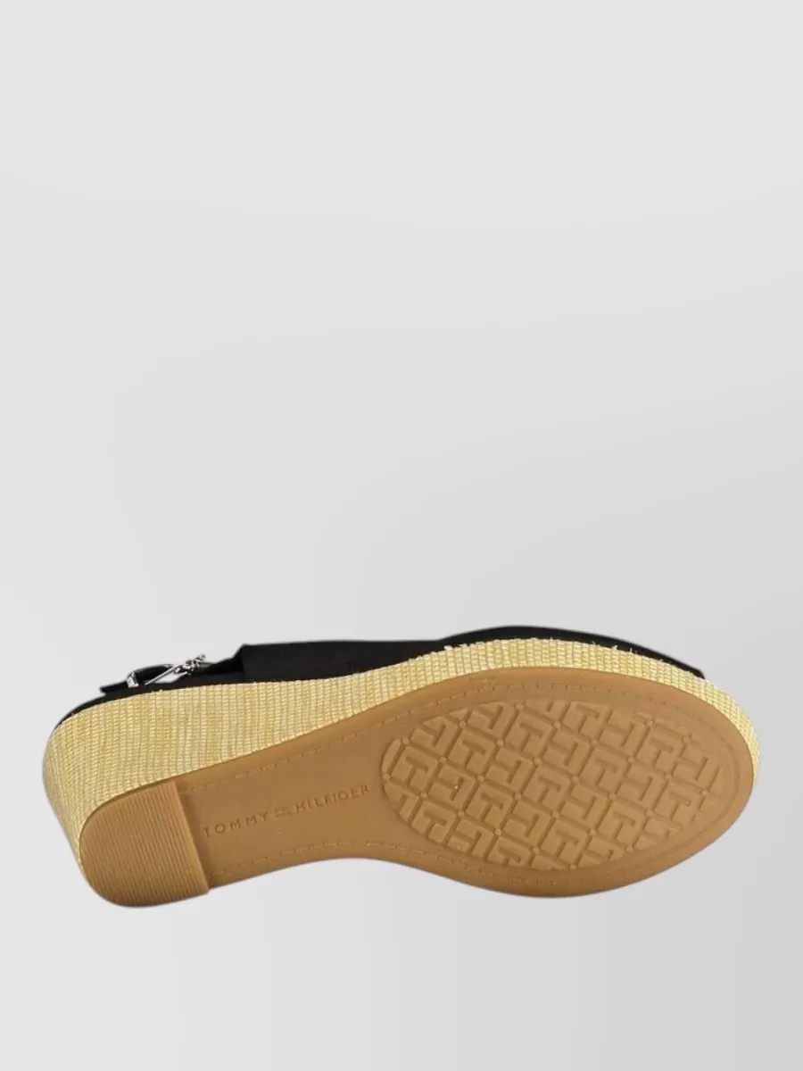 Tommy Hilfiger Cotton Slingback Wedge Mules