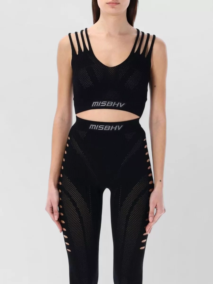 Misbhv Ribbed Cropped Tank Top