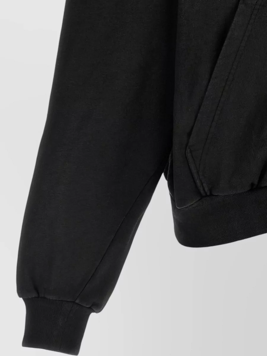 Balenciaga Hooded Sweatshirt Cropped Cut Kangaroo Pocket