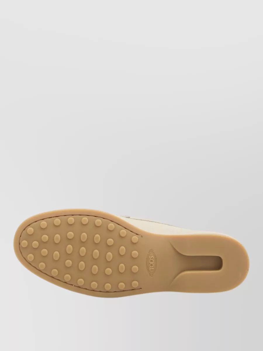 Tod's Hammered Leather Loafers