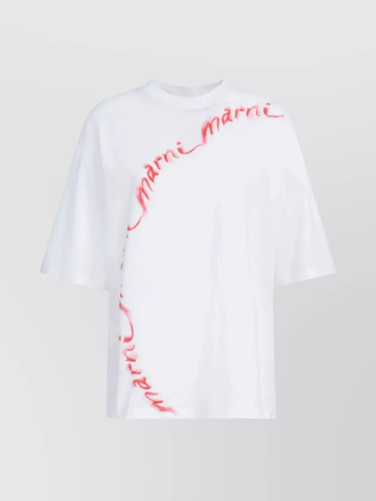 Shop Marni Rose Petal Logo T-shirt In White