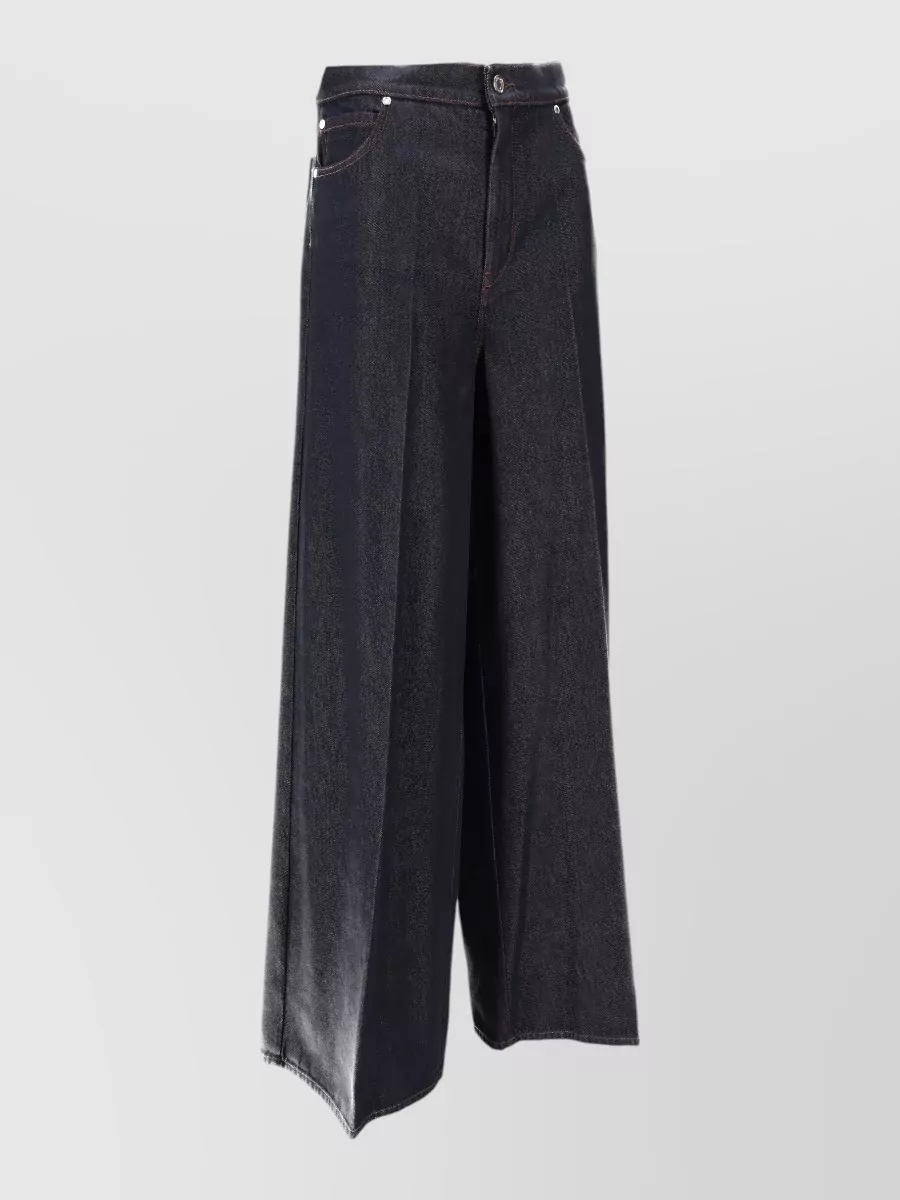 Max Mara Cotton Wide-Leg Trousers