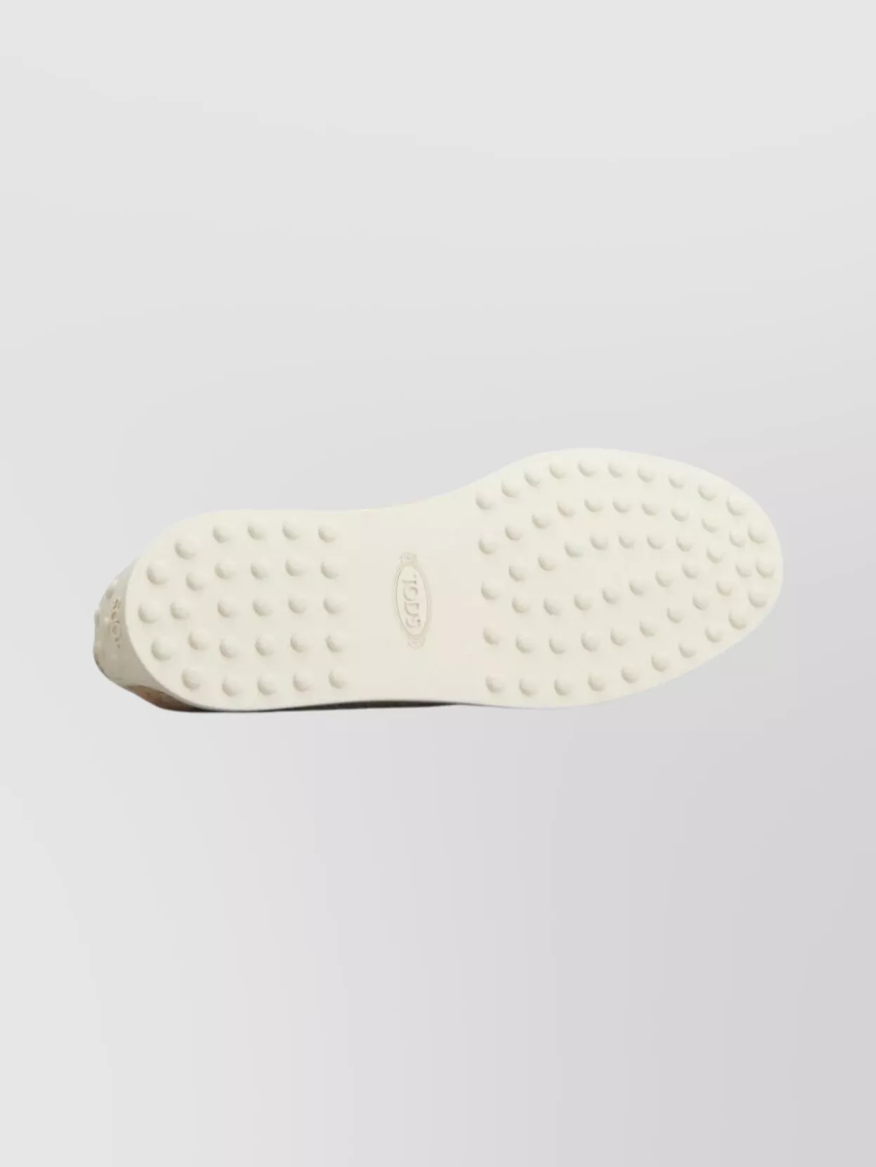 Tod's Round Toe Loafers Espadrille Sole In Neutral