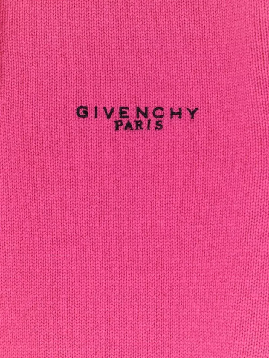 Givenchy Cashmere Wool Short-Sleeve Knitted Polo Shirt
