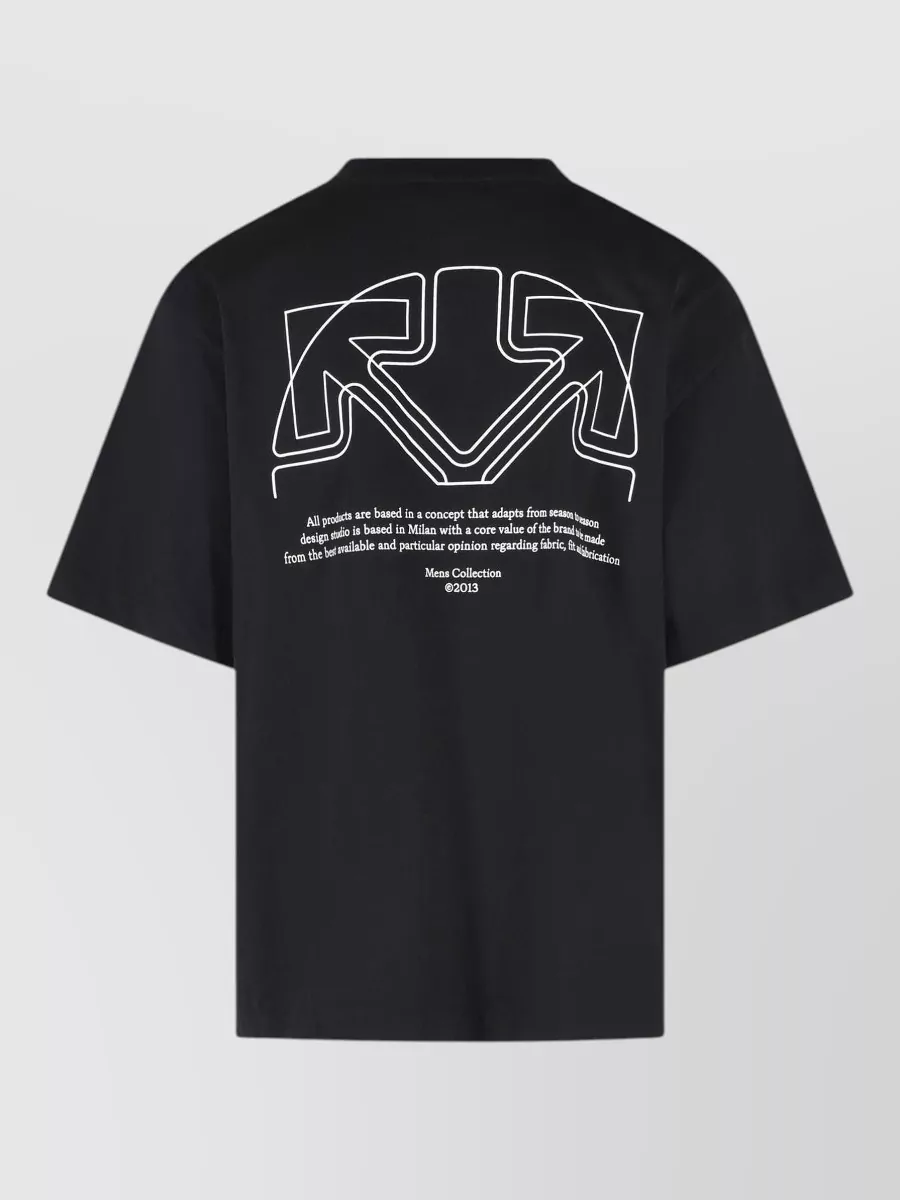 Off-White Cotton Short-Sleeve T-Shirt