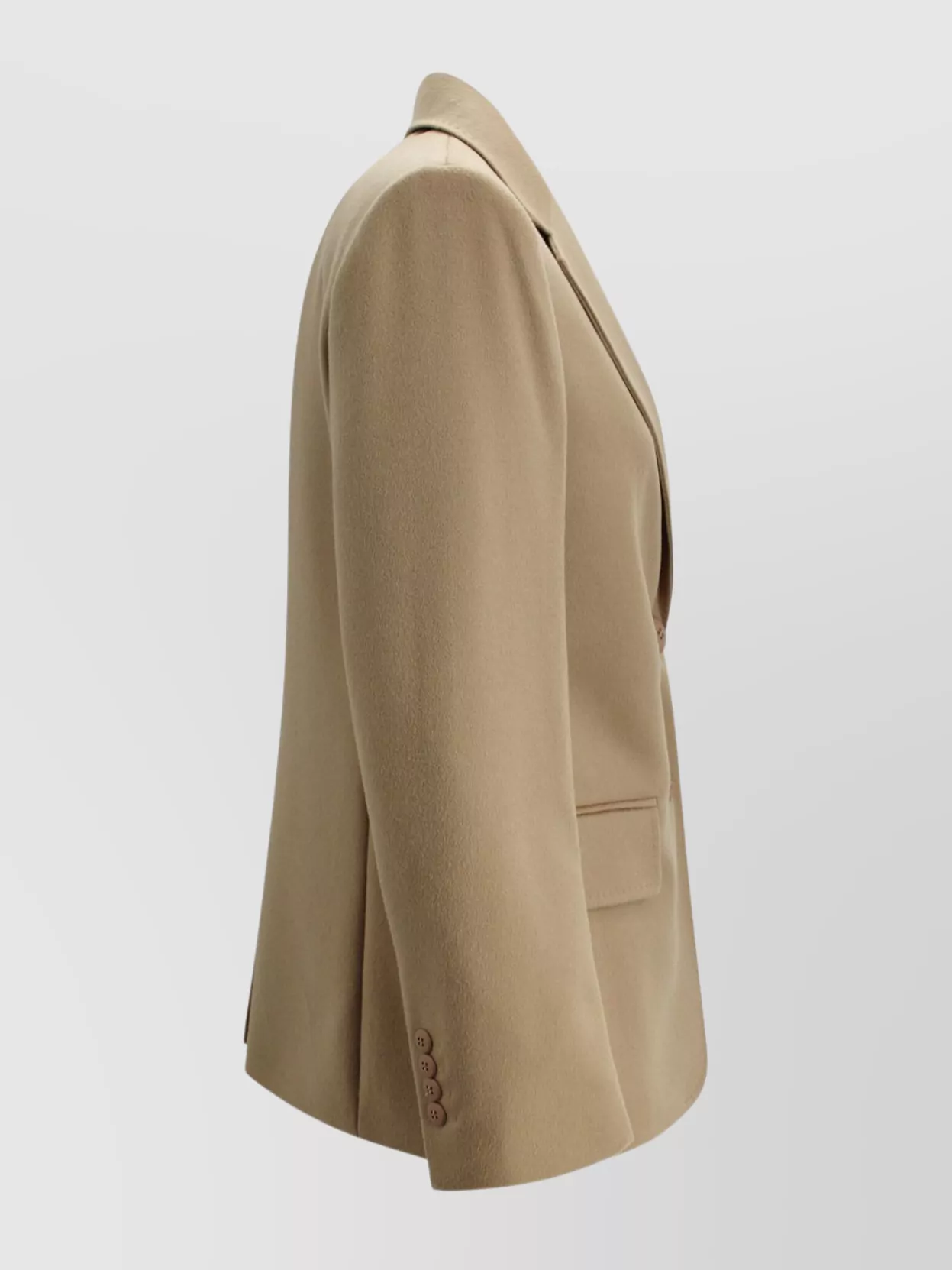 S Max Mara Flowing Tailored Wool Blazer With Notch Lapel