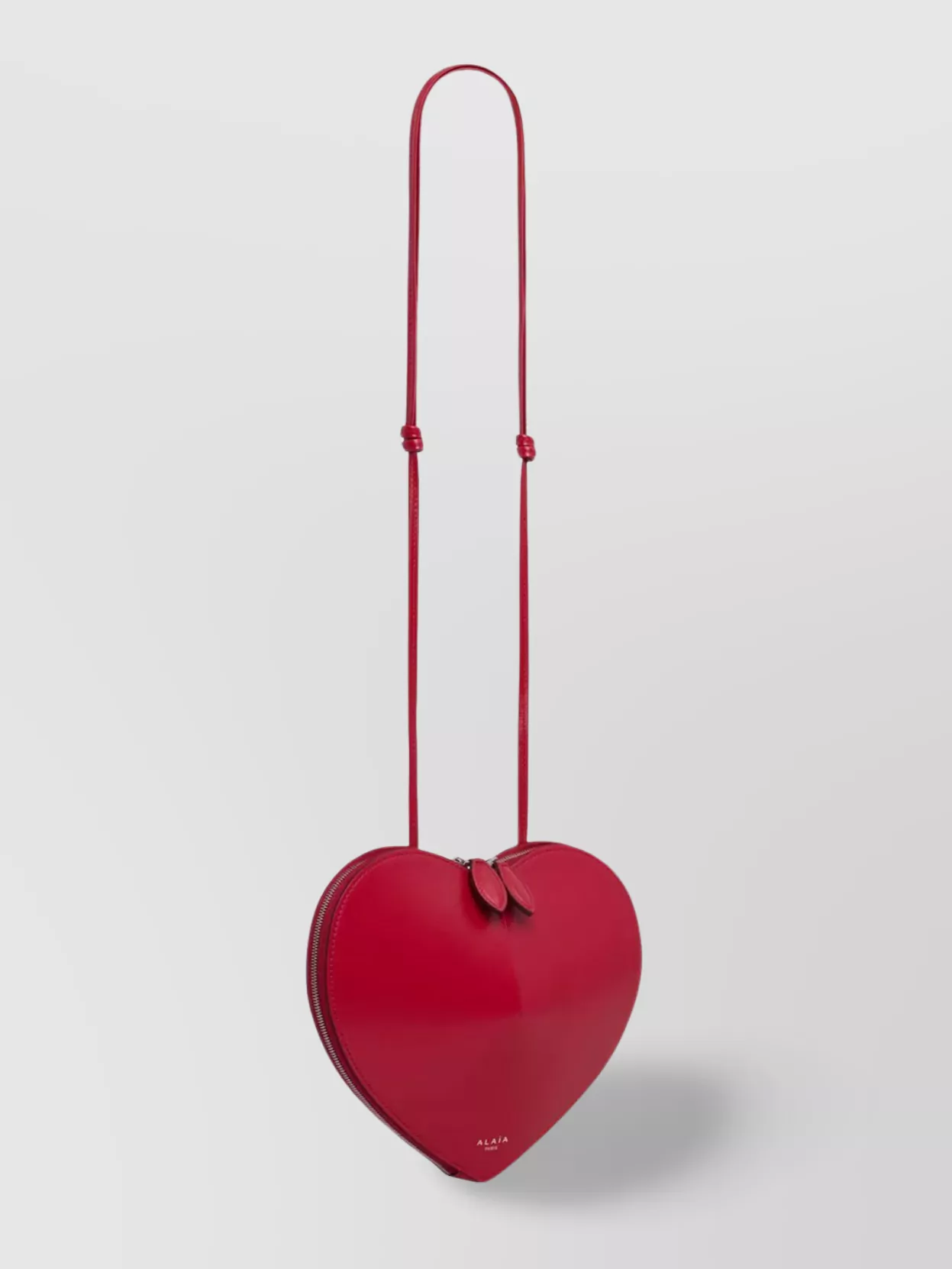 Alaïa Calfskin Heart Shape Cross-Body Bag