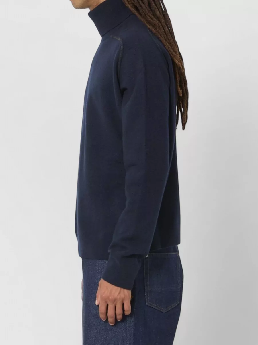 Maison Margiela Virgin Wool Ribbed Turtleneck Sweater