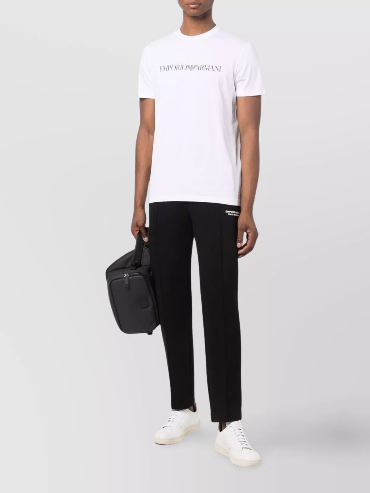Emporio Armani Logo Crew Neck Cotton T-Shirt