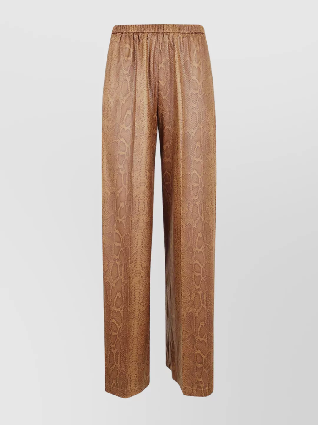 Forte Forte Python Pattern Wide Leg Trousers In Gold