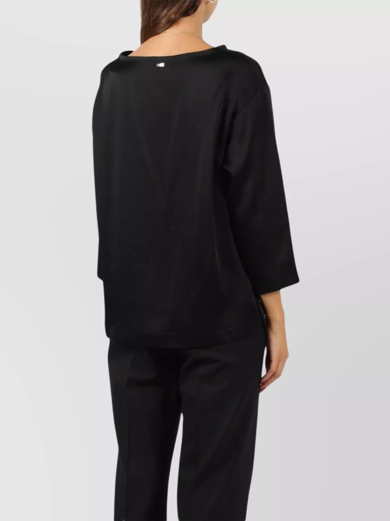 Herno Relaxed Fit Top Boat Neck