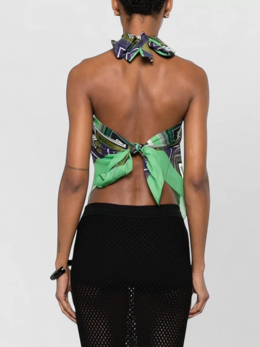 Missoni Zigzag-Print Halterneck Sleeveless Beach Cover-Up