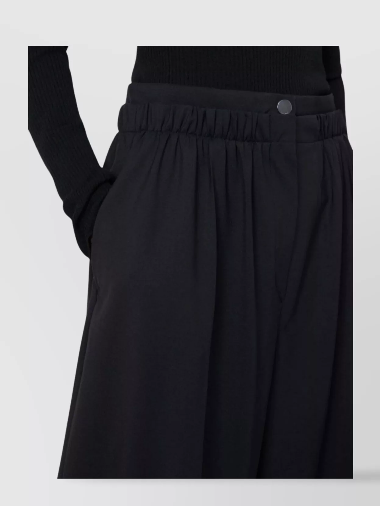 Sportmax Wide-Leg Trousers Double Waistband