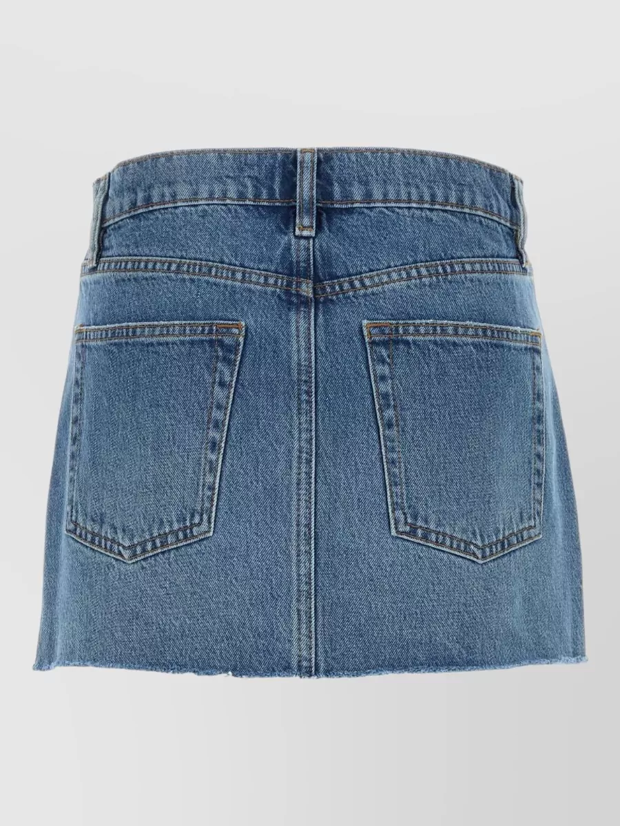 Frame Denim Mini Skirt