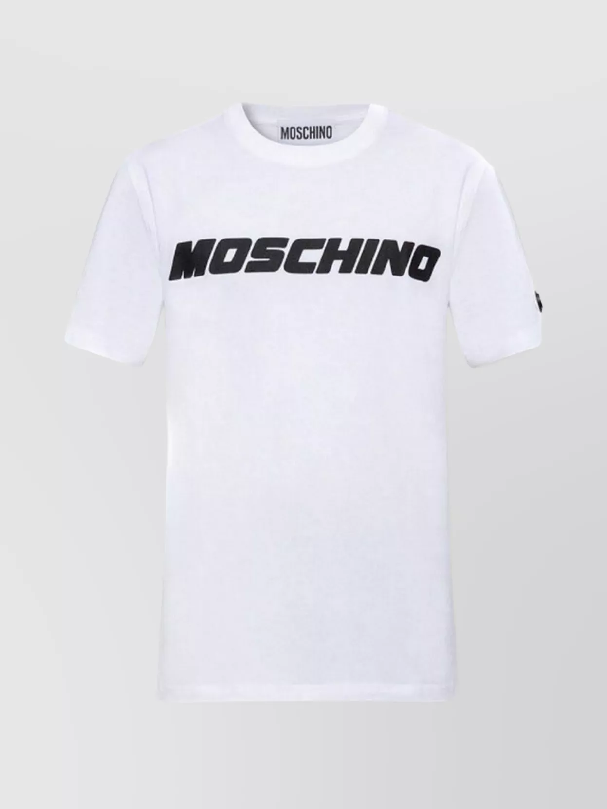 Moschino Crew Neck T-shirts Short Sleeves In White