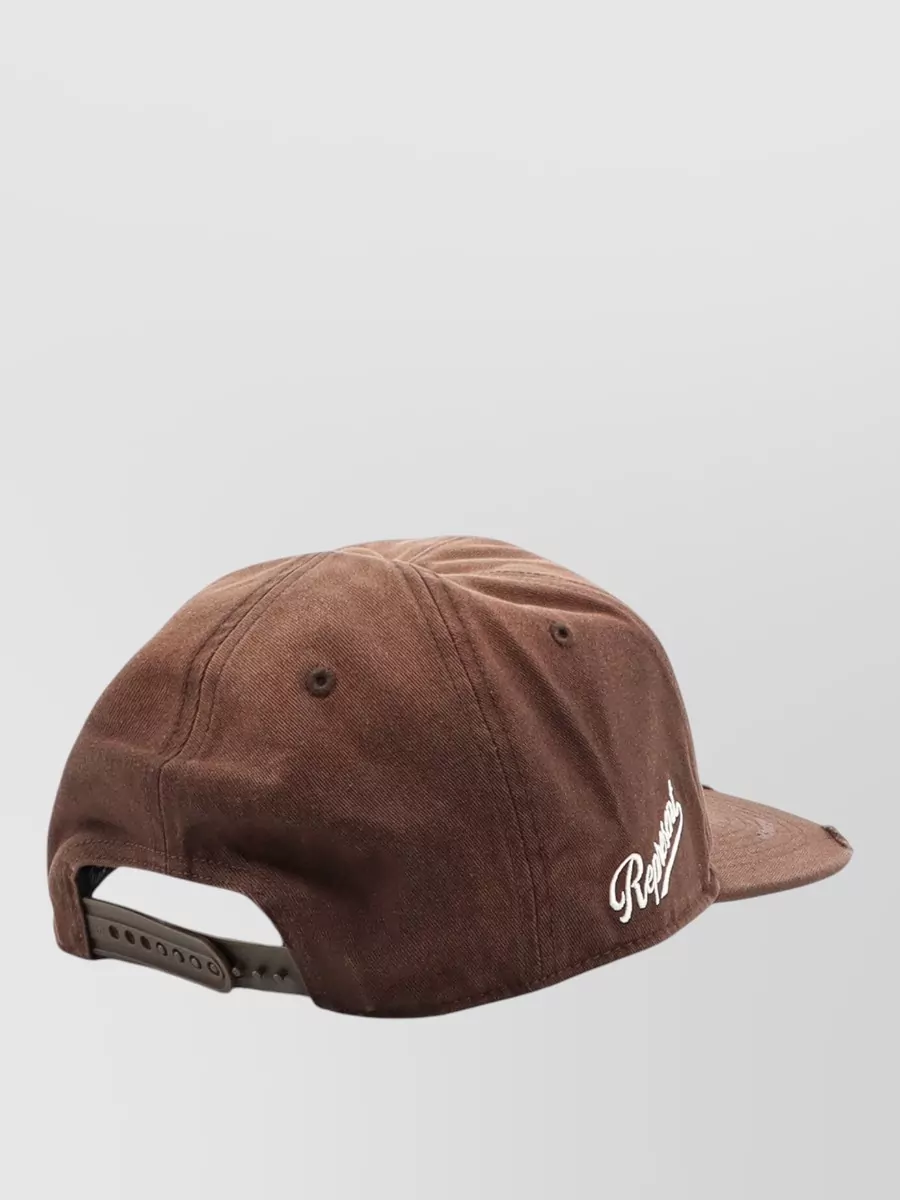 Represent Cotton Logo-Embroidered Cap
