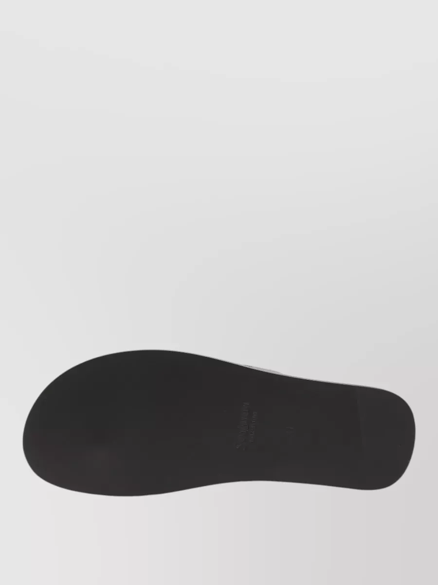 Saint Laurent Leather Thong Sandals