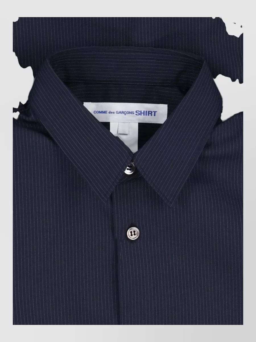 Comme Des Garçons Pinstripe Wool Shirt