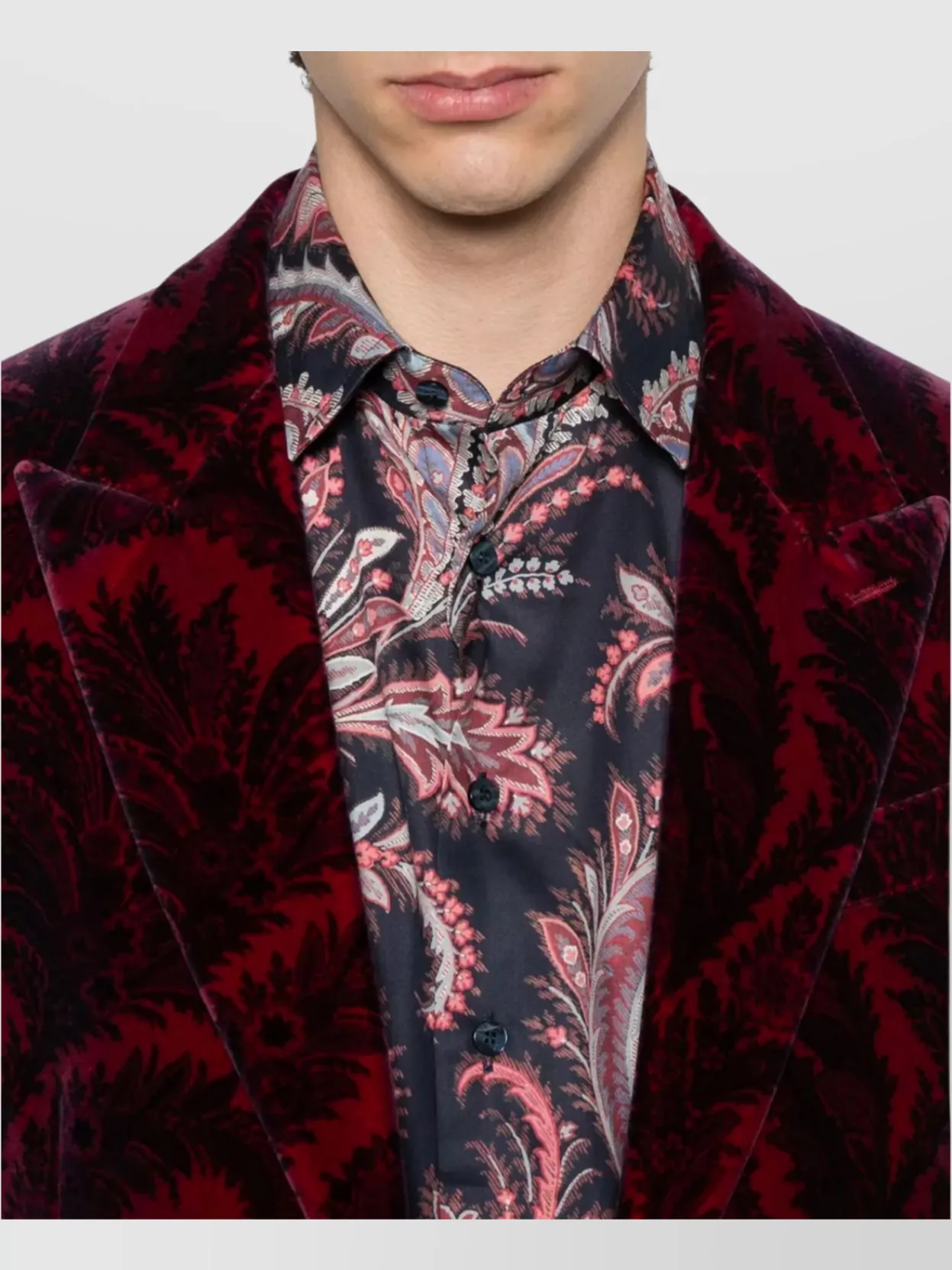 Etro Shirt Paisley Pattern Button-Down Collar