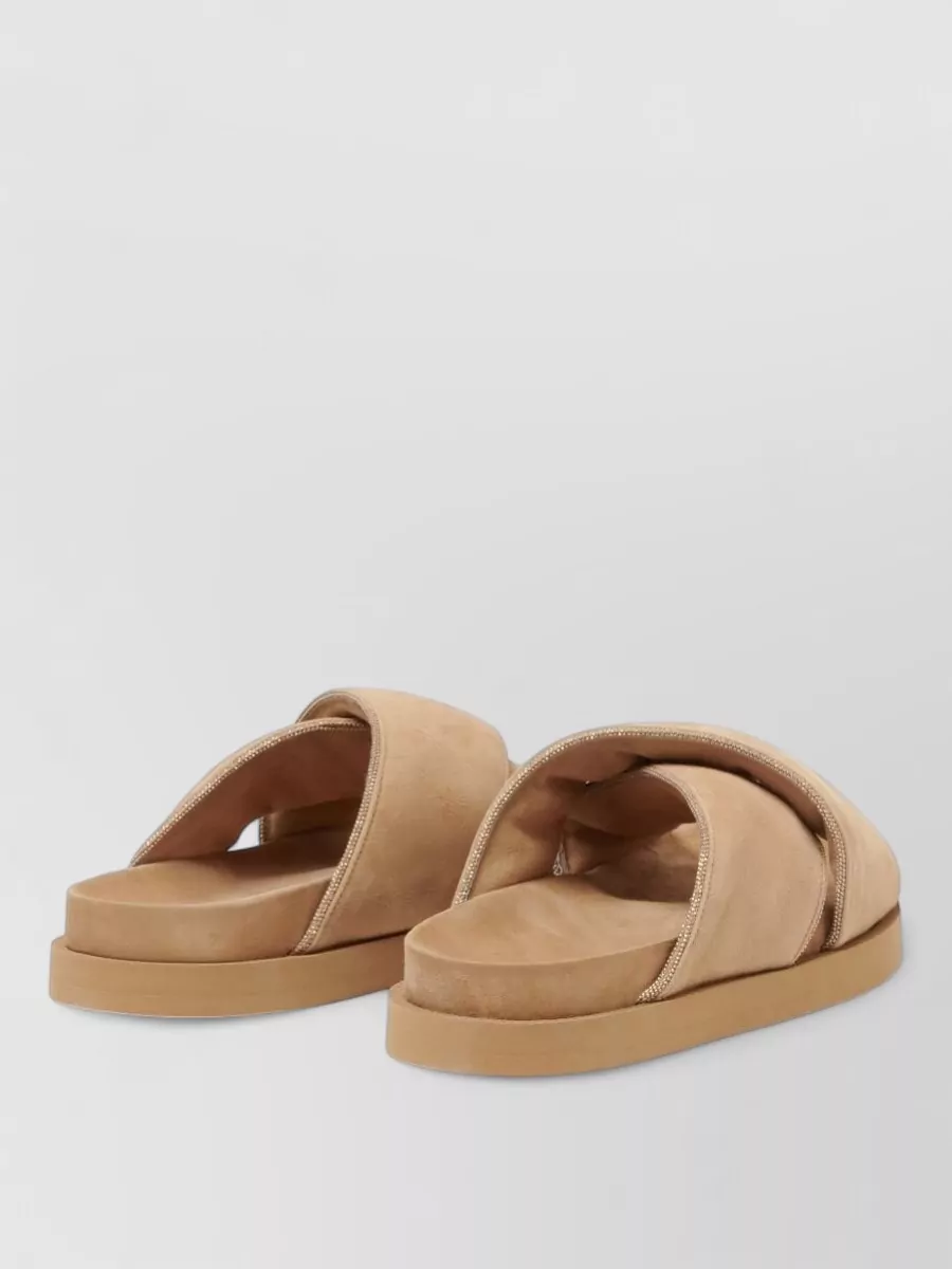Fabiana Filippi Suede Leather Platform Sandals