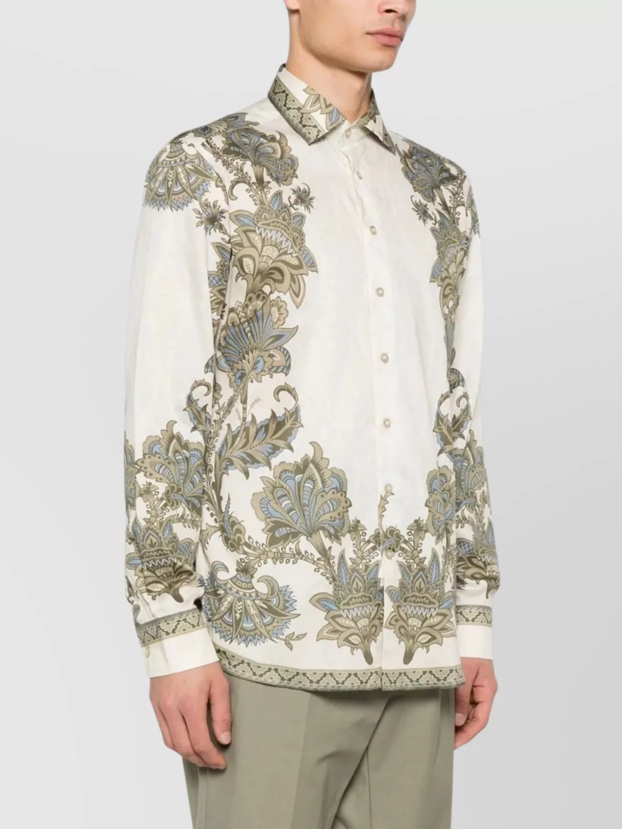 Etro Floral Paisley Long Sleeve Shirt