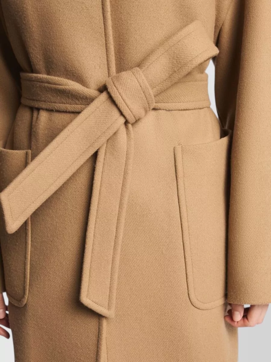 Fay Quilted Hooded Belted Long Coat
