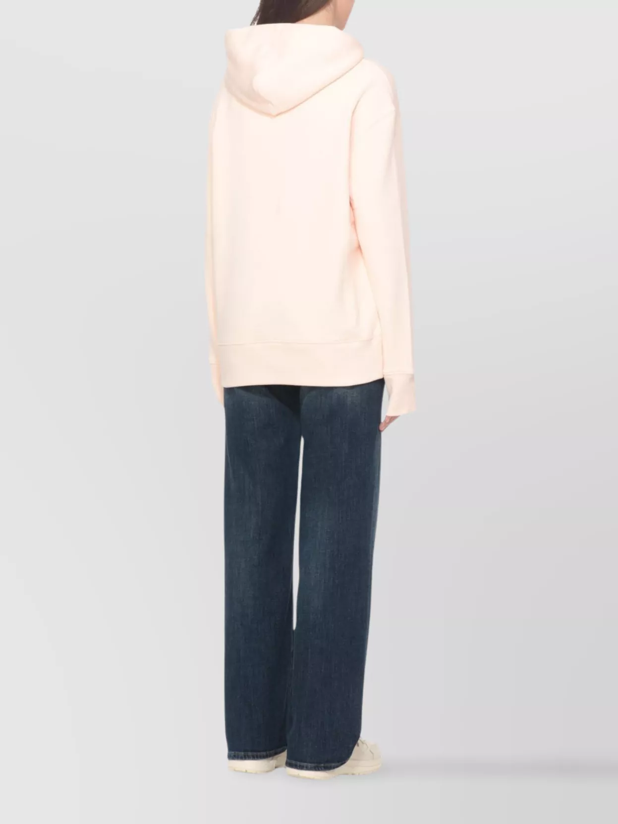 Autry Ecru Sweater With Drawstring Hood And Long Sleeves In Neutral