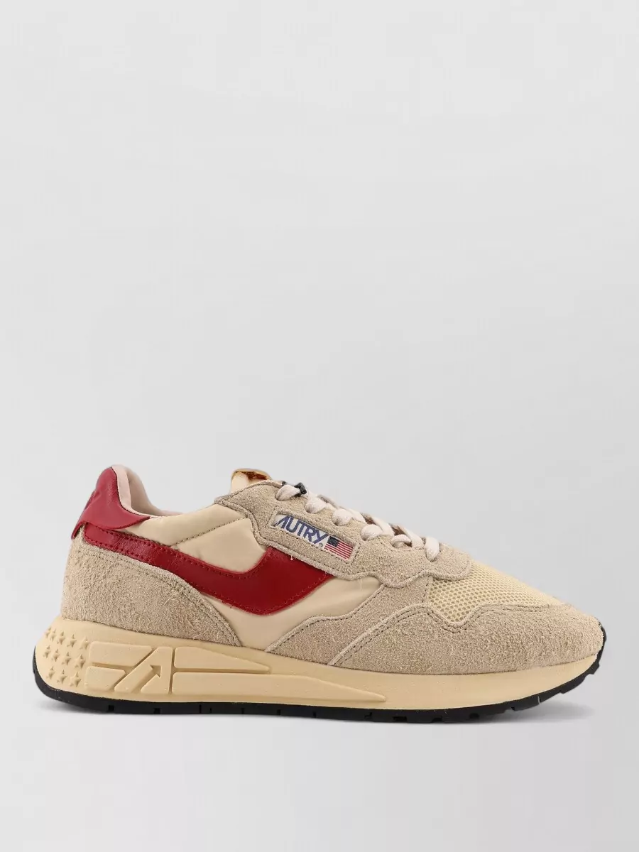Autry Suede Mesh Sneakers Logo Detail Side