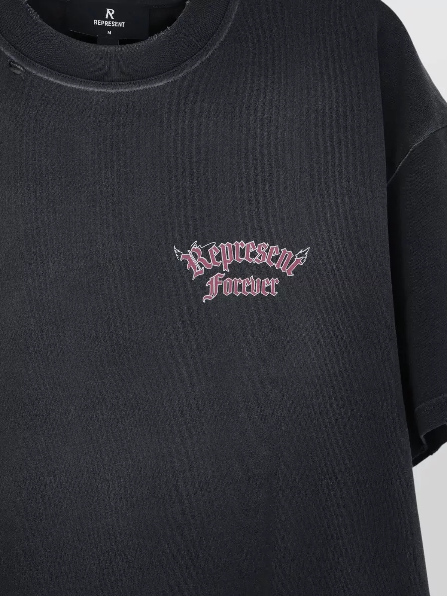 Represent Cotton Logo Print T-Shirt