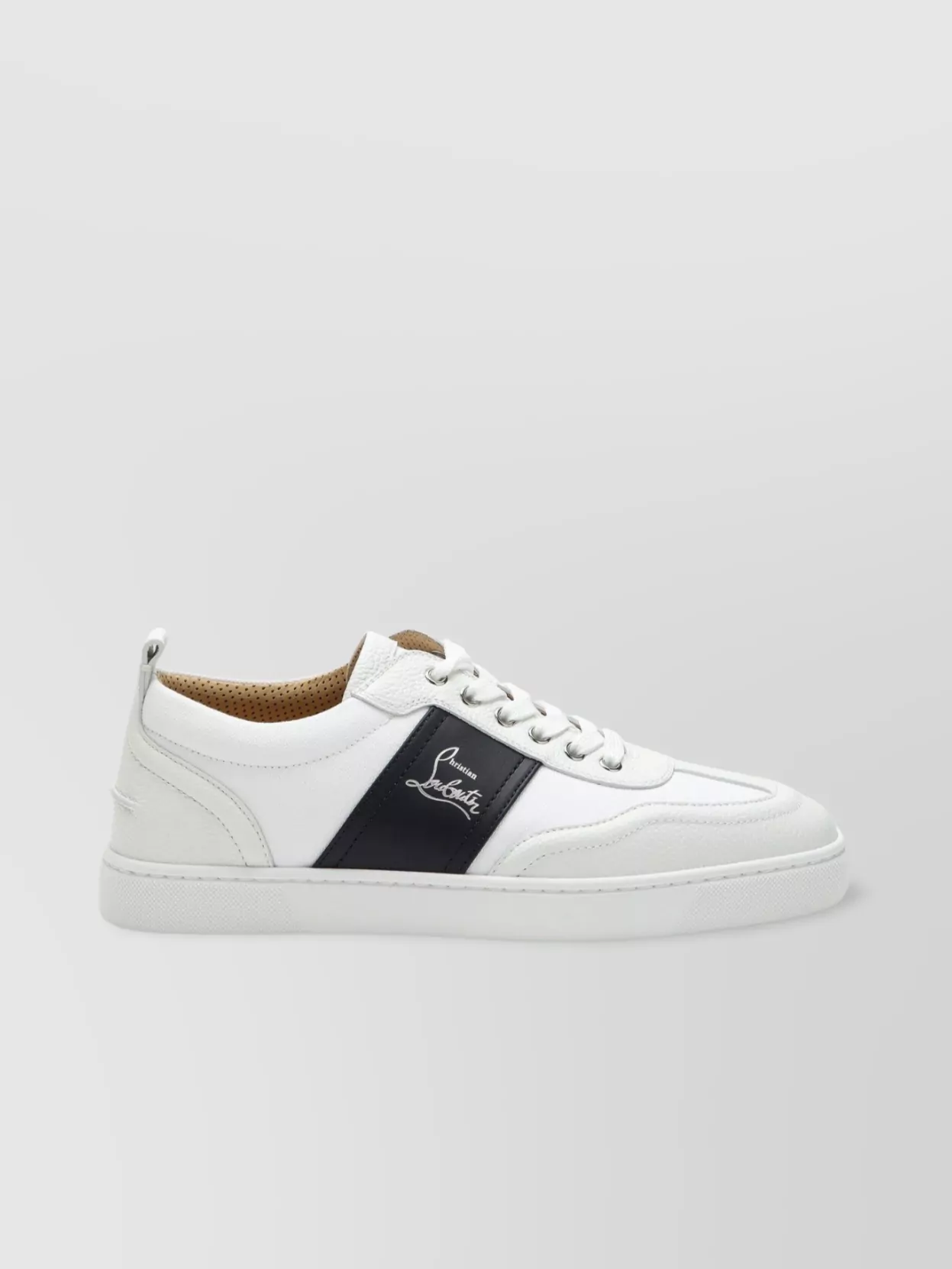 Christian Louboutin Sneakers Round Toe Contrast Panel