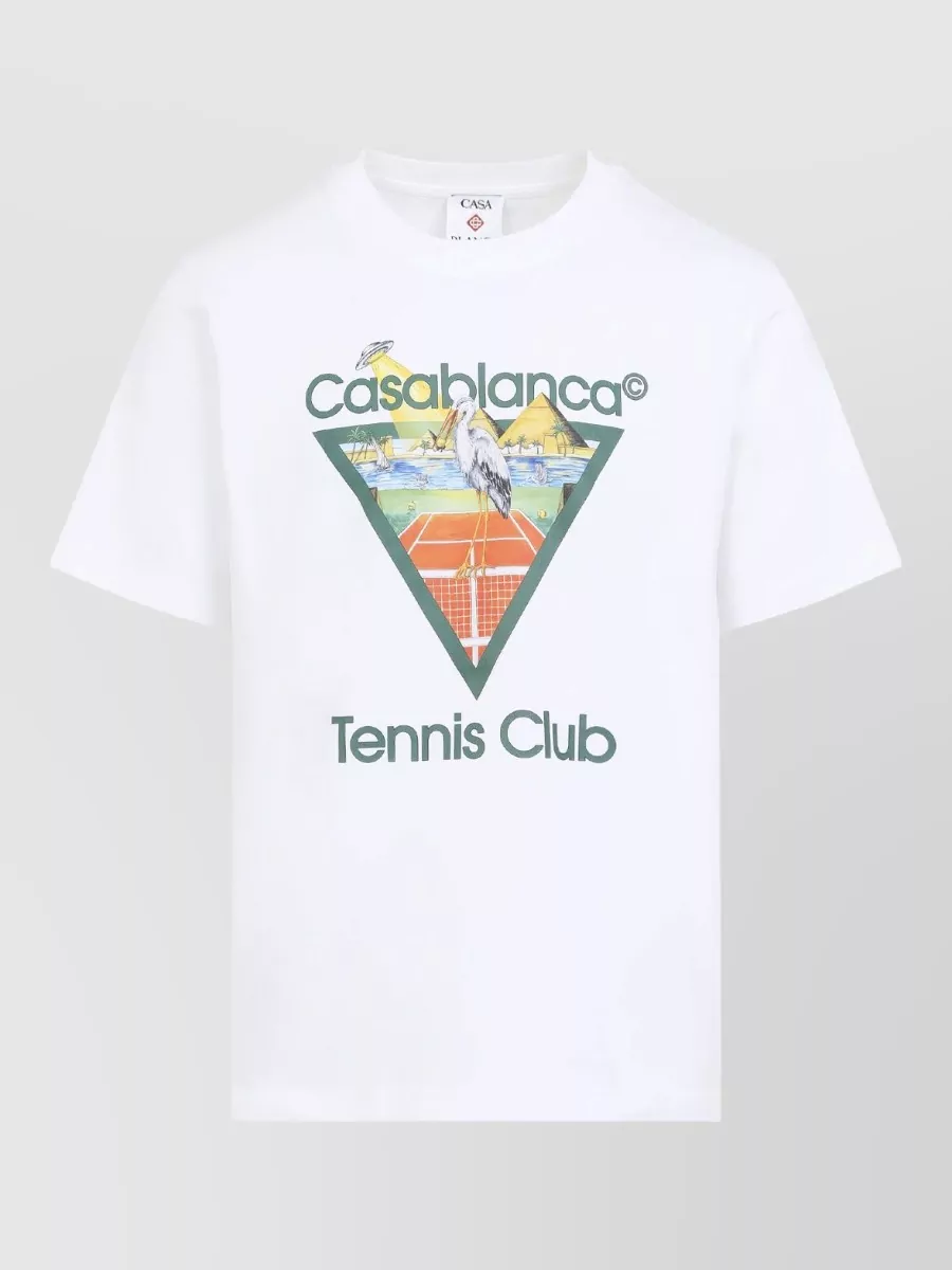 Casablanca cotton printed short-sleeve t-shirt