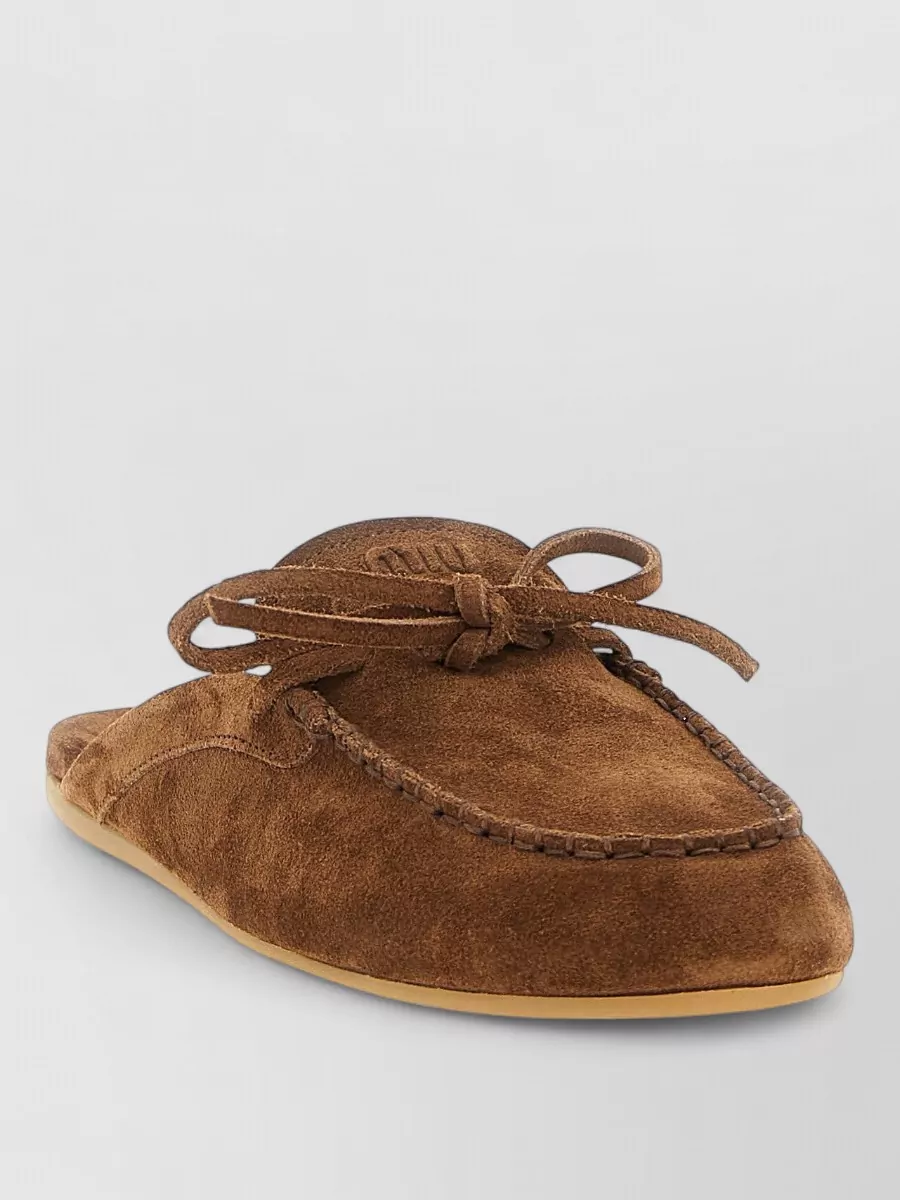 Miu Miu Suede Slippers