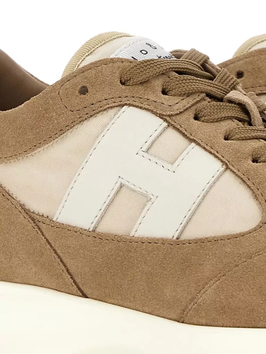 Hogan Suede Leather Low-Top Sneakers
