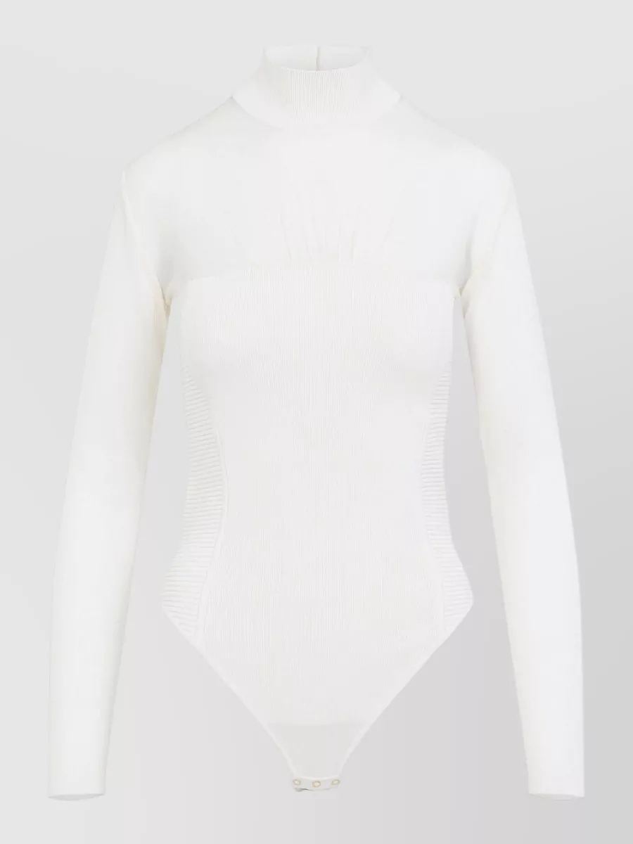 Elisabetta Franchi Fine-knit long-sleeve bodysuit
