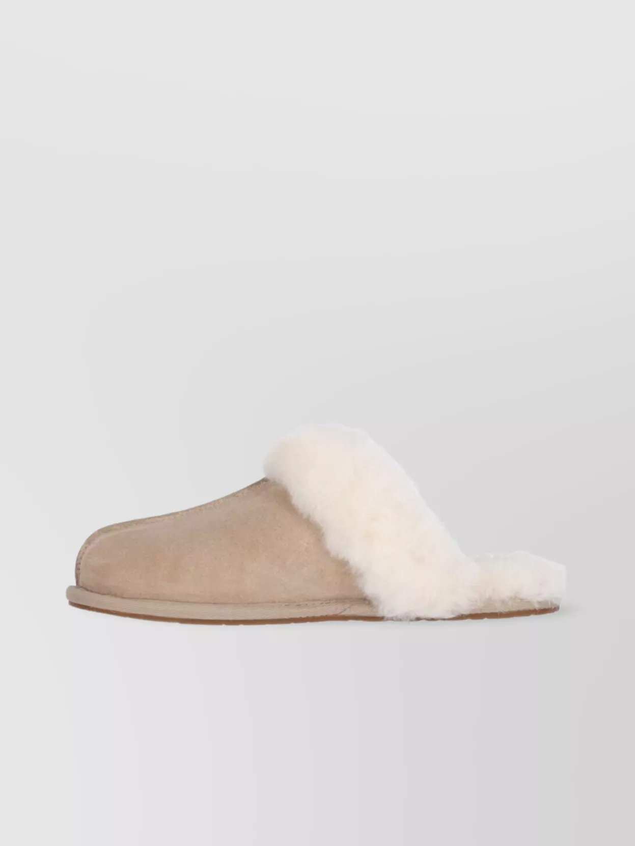 Ugg Faux Fur Lined Flat Sole Mules