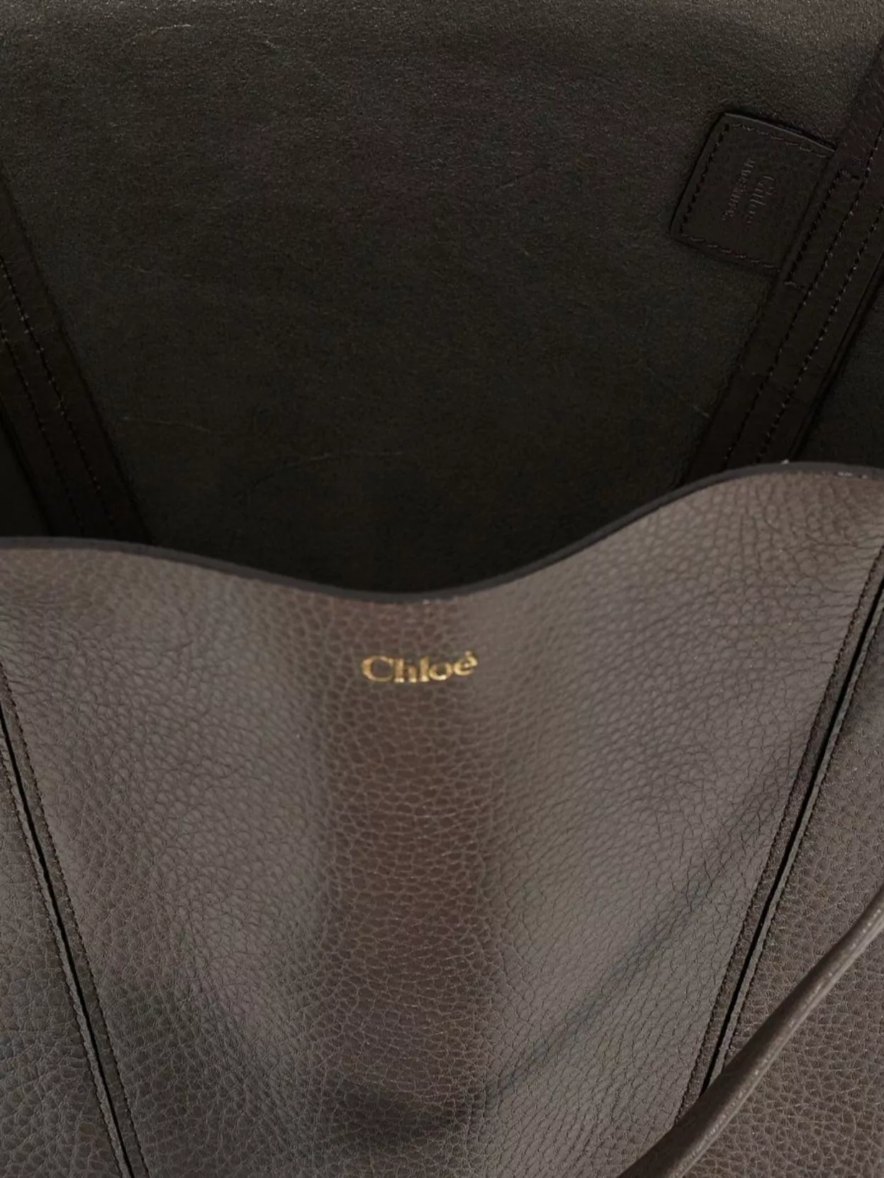 Chloé Textured Dual Handle Shoulder Bag